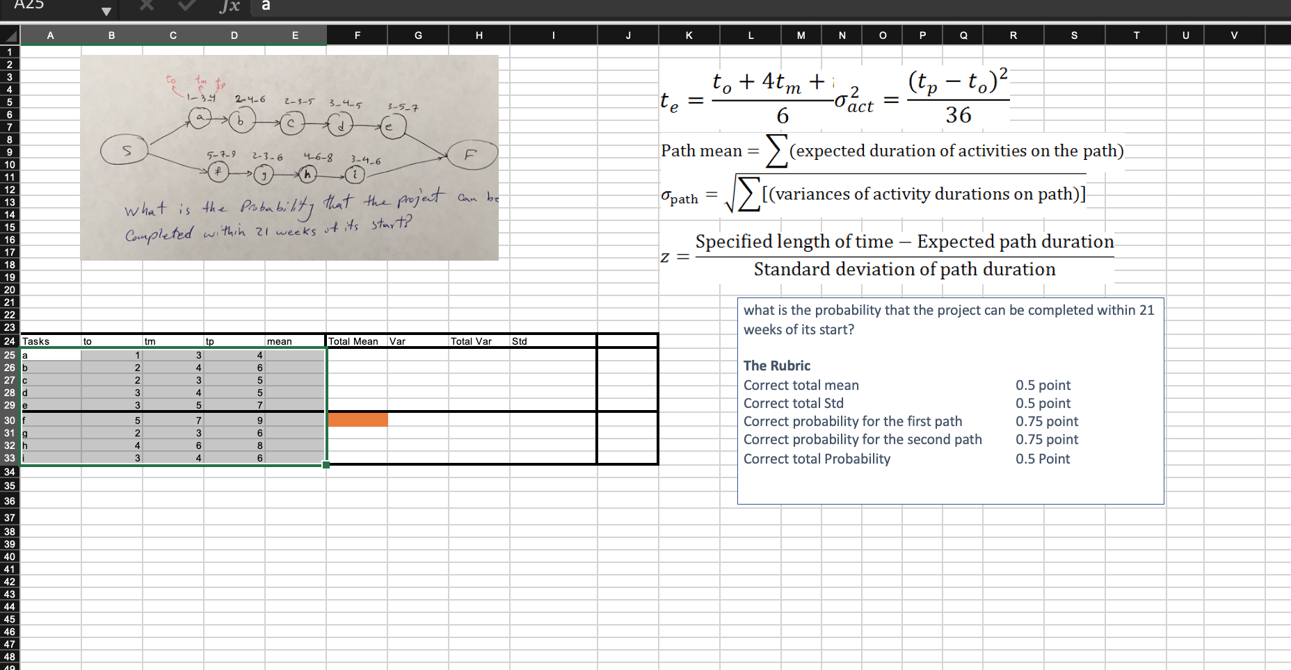 PLEASE SHOW EXCEL SOLUTION WITH STEPS (FOR MAC)