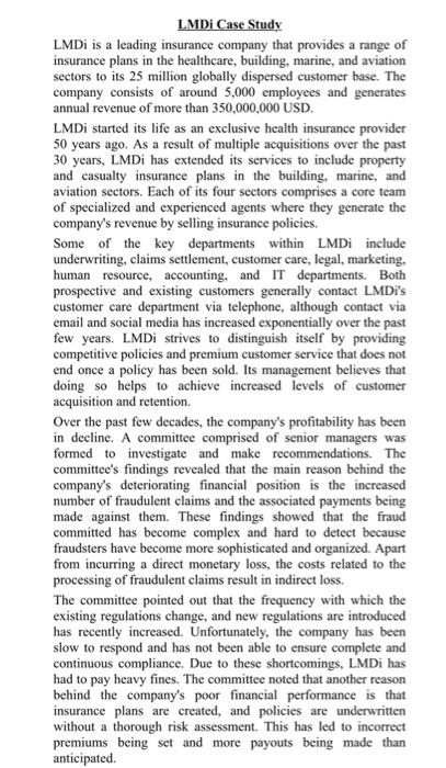 both are 1 qustion LMDi Case Study LMDi is a