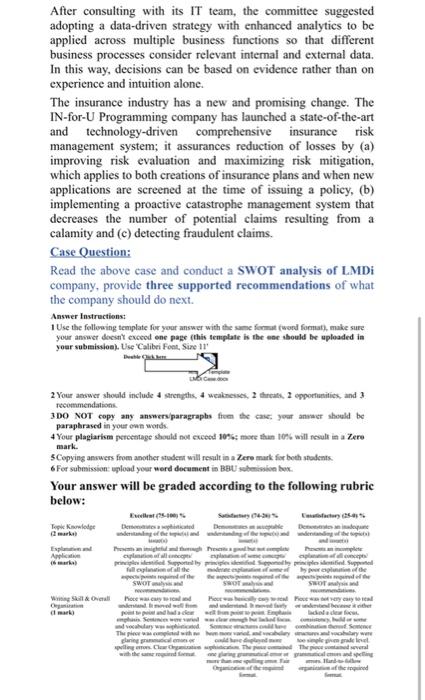 both are 1 qustion LMDi Case Study LMDi is a