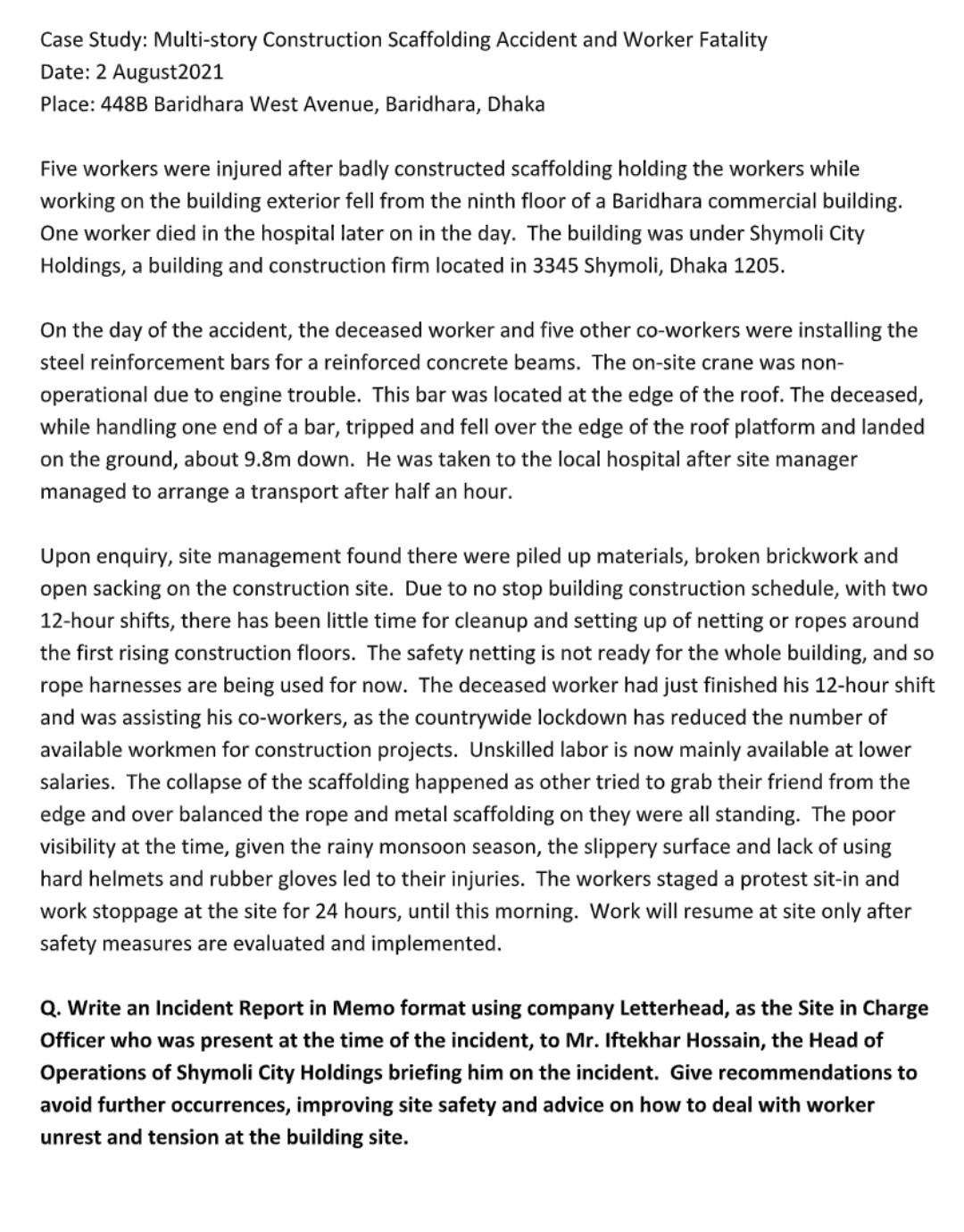 format: Case Study: Multi-story Construction