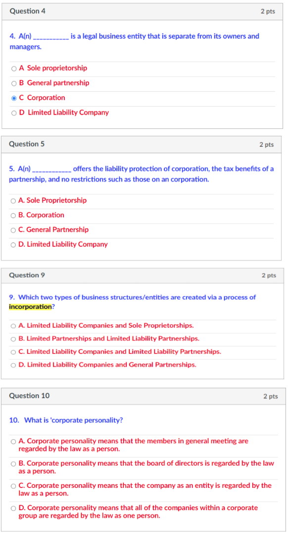 Please help with questions 4,5,9, and 10.