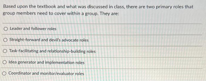 35 Based upon the textbook and what was discussed