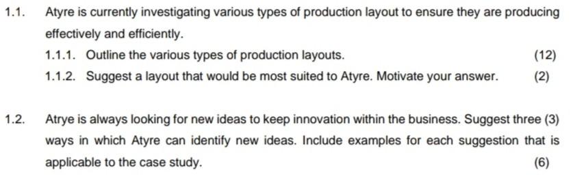 Read the case study below and answer the