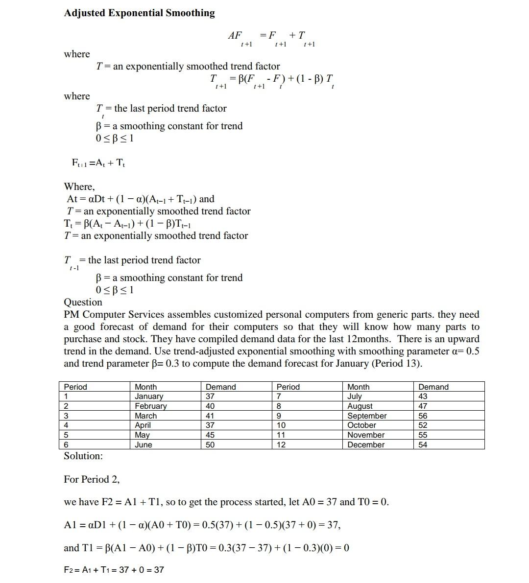 Question In Operation Management ... Hello,