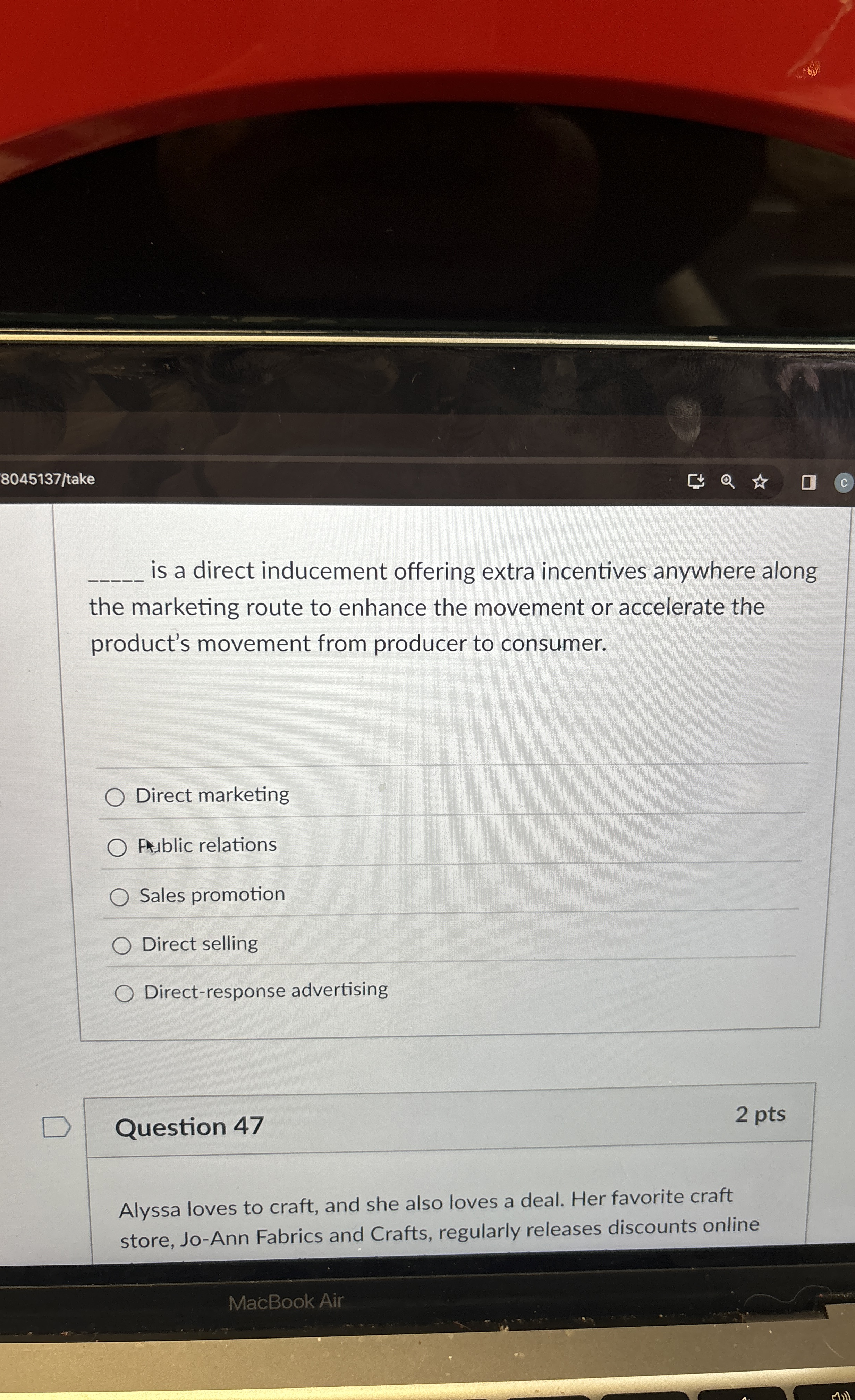 8 0 4 5 1 3 7 / take q , is a direct inducement