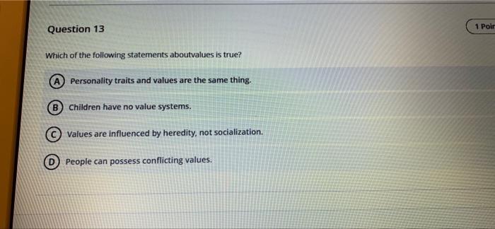 Which of the following describes a problem with