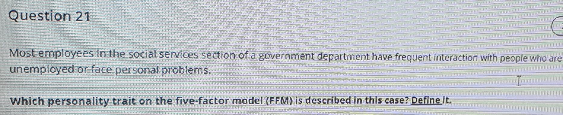 solve fast plzzzz 21 Question 21 Most employees