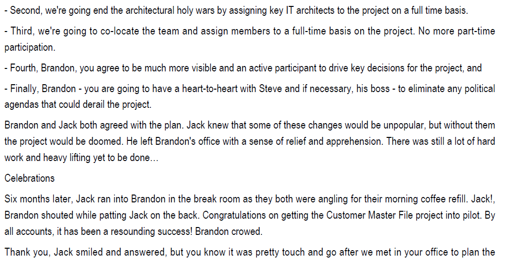 - Second, we're going end the architectural holy