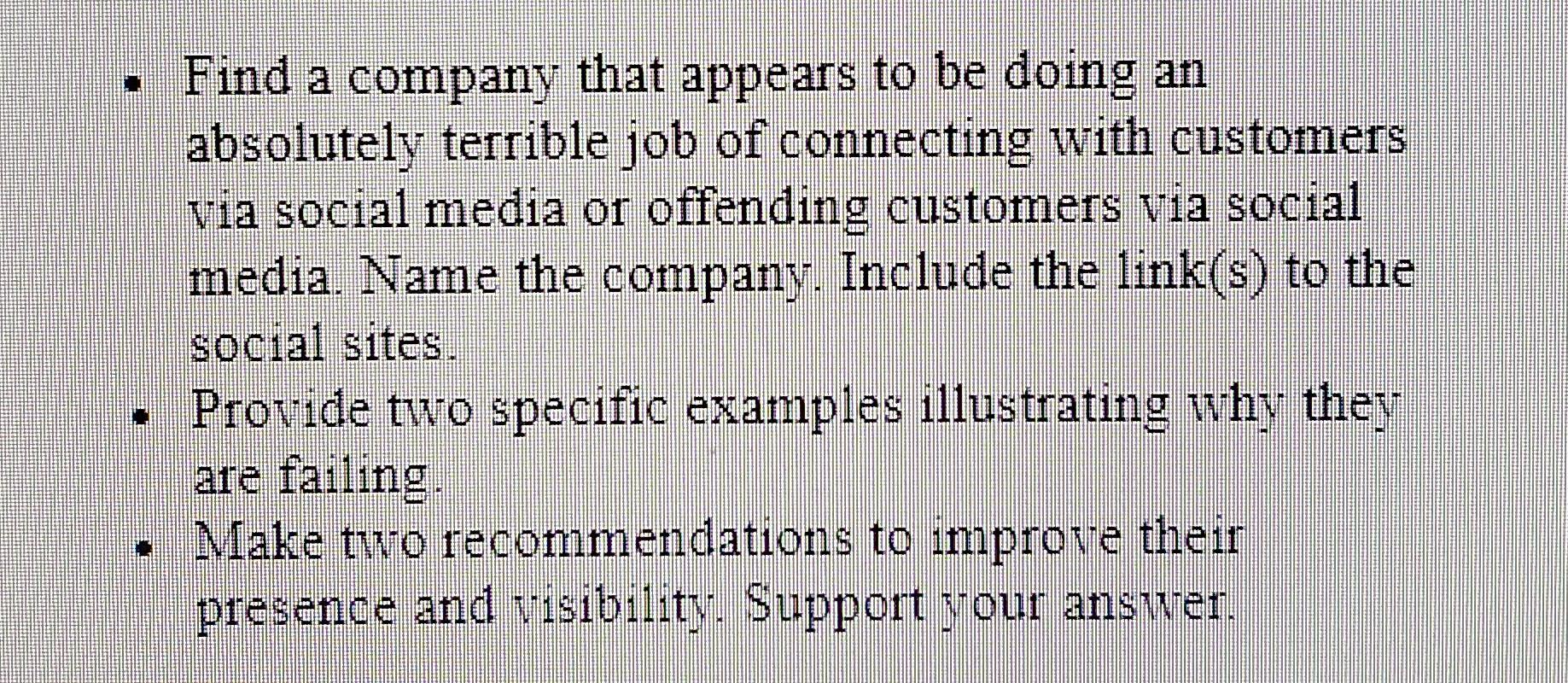 Find a company that appears to be doing an