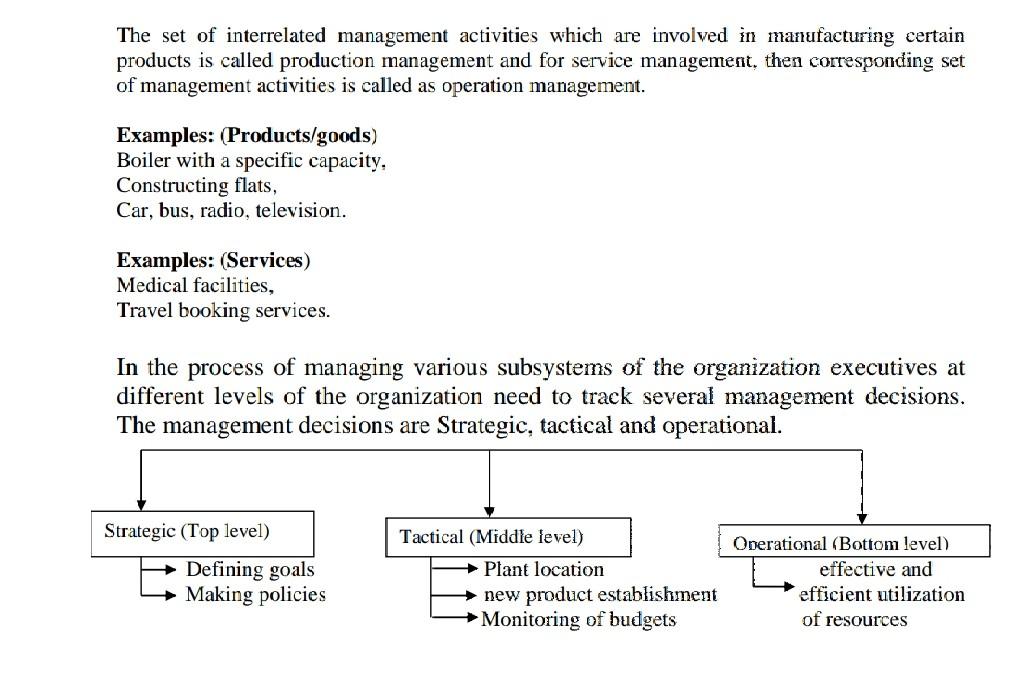 Question In Operation Management .. SKIP THE