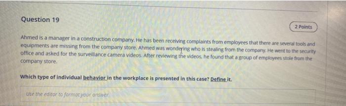 Question 20 2 Points MIN Group is the largest