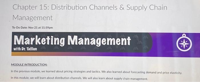 Now, review Module 15. For this homework