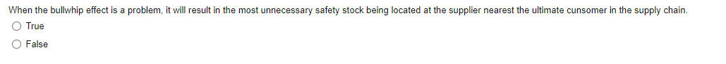 When the bullwhip effect is a problem, it will