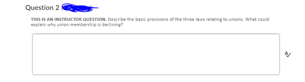 Question 2 THIS IS AN INSTRUCTOR QUESTION.