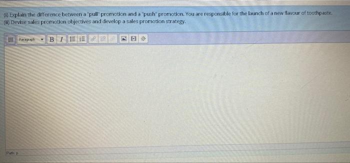 (0) Explain the difference between a "pull"