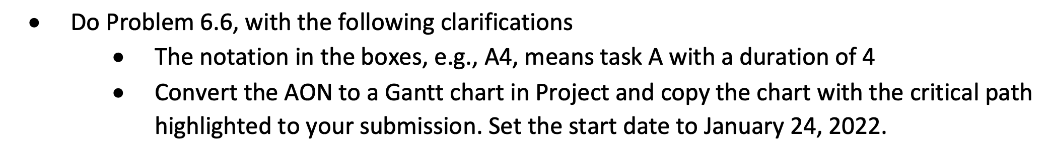 Can you answer this project management problem
