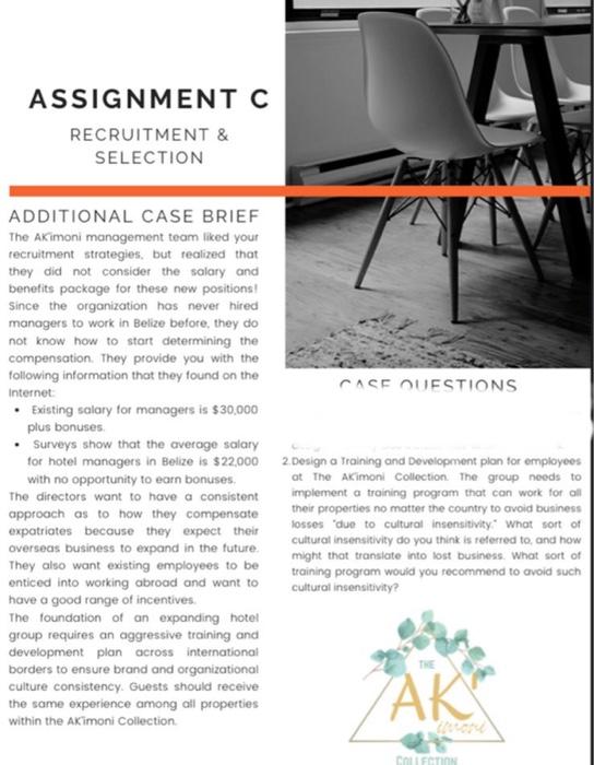 ASSIGNMENT C RECRUITMENT & SELECTION ADDITIONAL