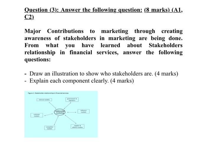 Question (3): Answer the following question: (8