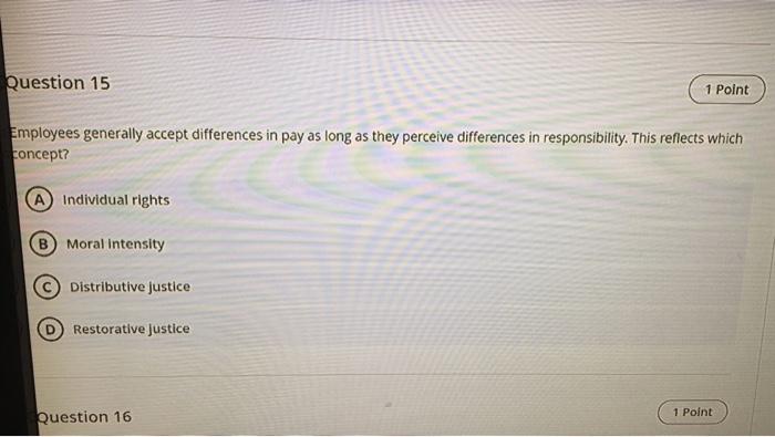 10-15 Question 10 1 Point which discipline has