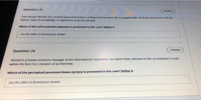 please solve it Question 23 Even though Mariam es