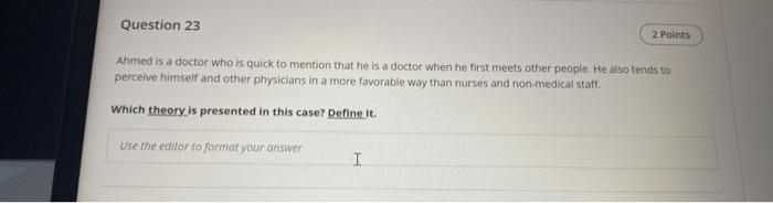 Question 24 2 Points Mariam is a student in the