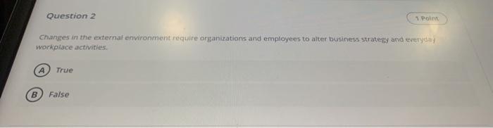 Question 2 Porn changes in the external