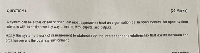 Module: Organisational Behaviour QUESTION 4 [20