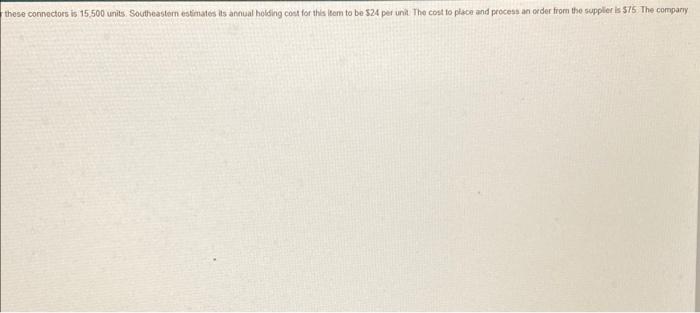 Southeastern Bell stocks a certain switch