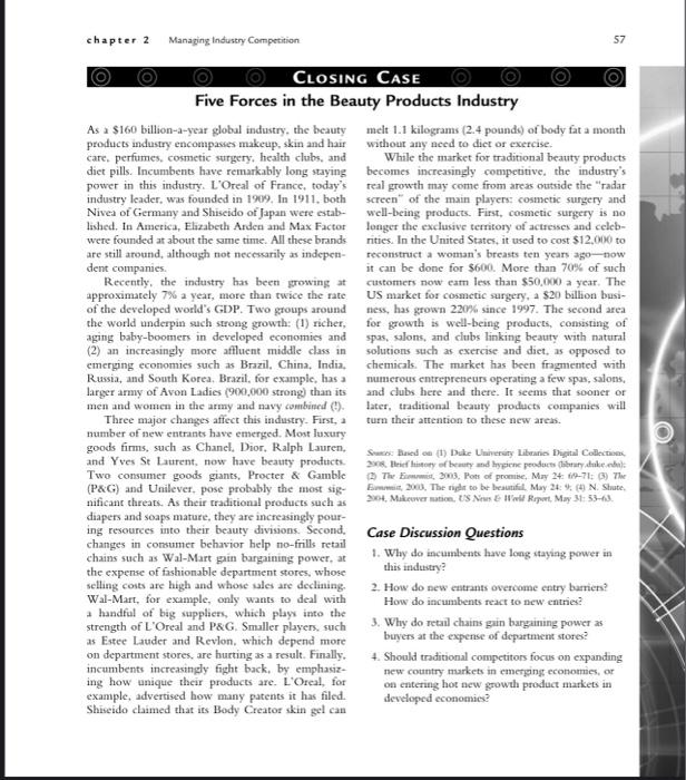 chapter 2 Managing Industry Competition 57