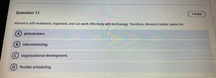 I need answers fast without explain Question 12 1