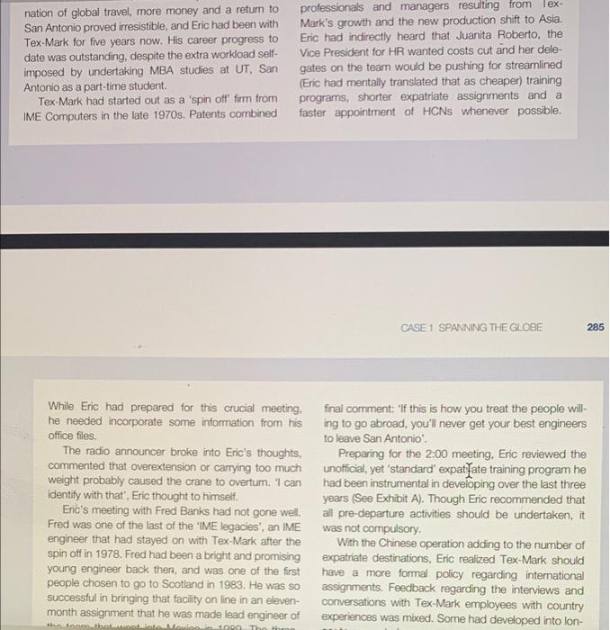 SPANNING THE GLOBE By Allen D. Engle, Sr. Eric