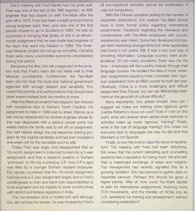 SPANNING THE GLOBE By Allen D. Engle, Sr. Eric