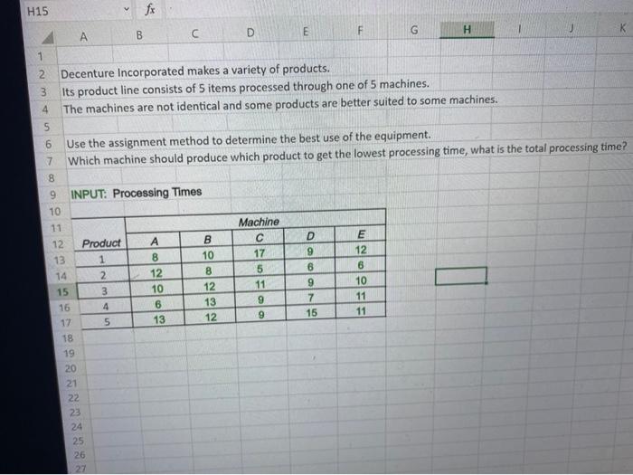 H15 fx D B E G H 1 2 2 Decenture Incorporated