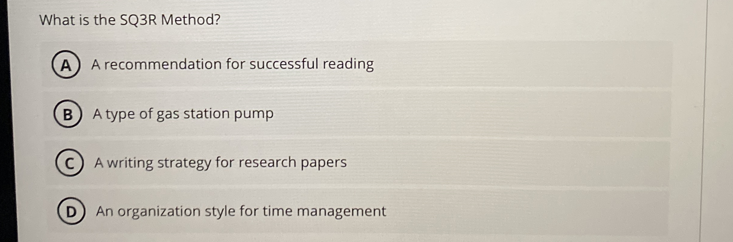 What is the SQ 3 R Method? A recommendation for