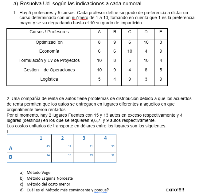 AYUDAME A RESOLVER ESTE EXAMEN QUE SE BASA EN a )