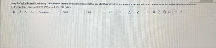 Using the Value Based Purchasing (VBP Metric