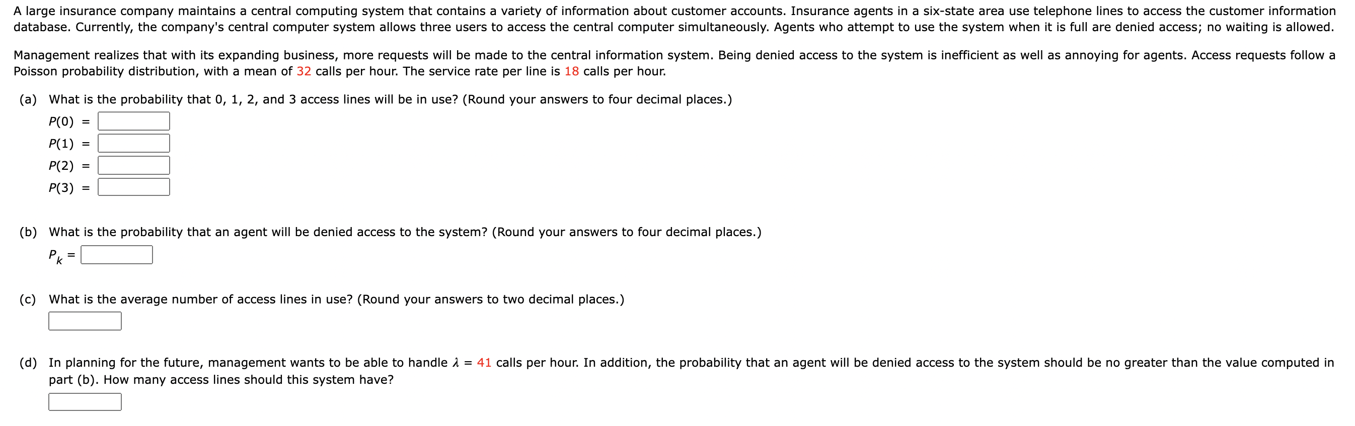 A large insurance company maintains a central