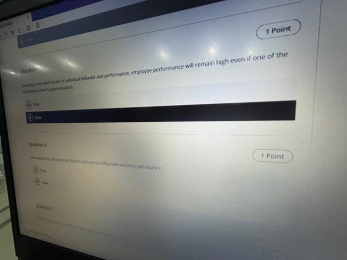 plz helppp 1 Point PUT 2 True/False Question (6