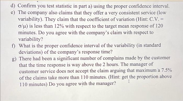 engineering statistics the excel sheet is not