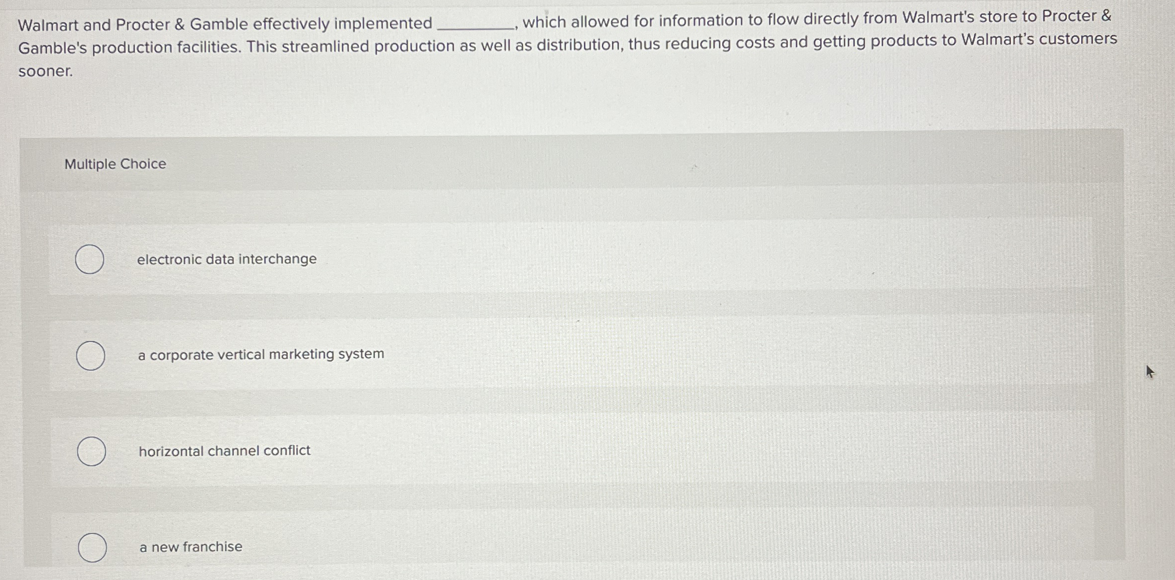 Walmart and Procter & Gamble effectively
