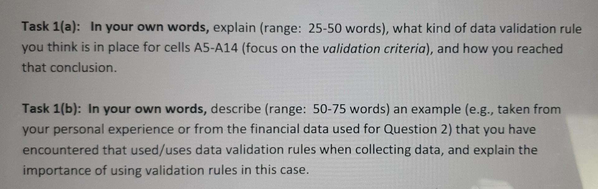 Please make sure to provide an specific data