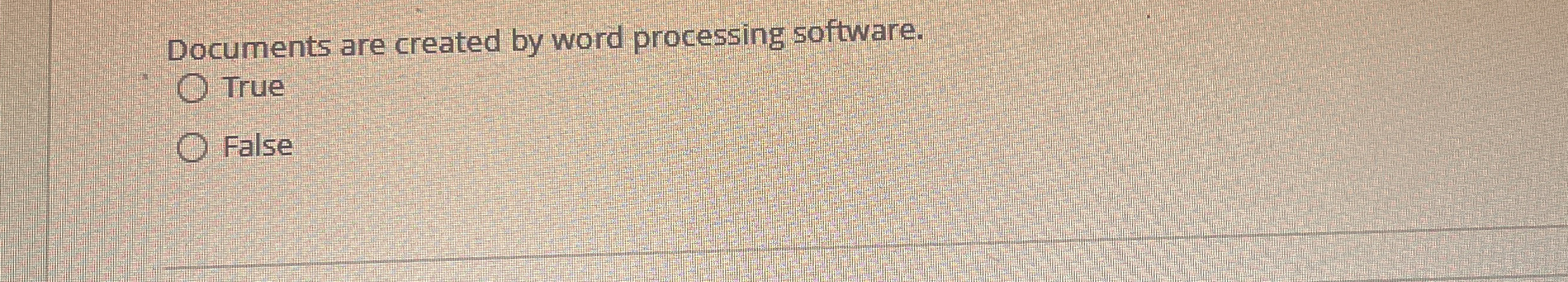 Documents are created by word processing