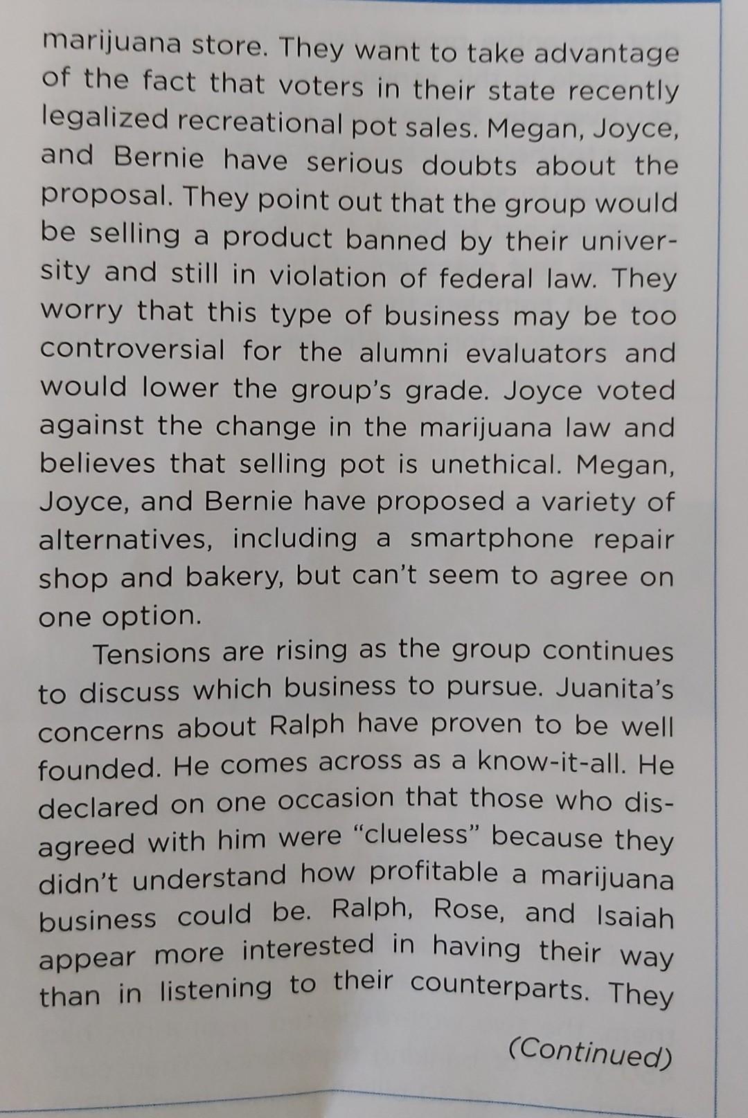 Case Study 9.2 Getting the Project Team Back on