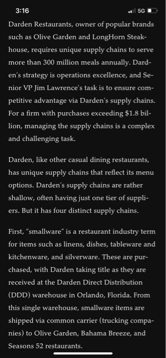 Read Case study 6: Darden's Global Supply Chains