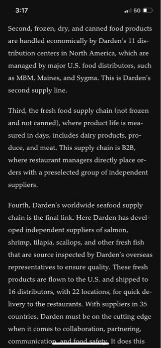 Read Case study 6: Darden's Global Supply Chains