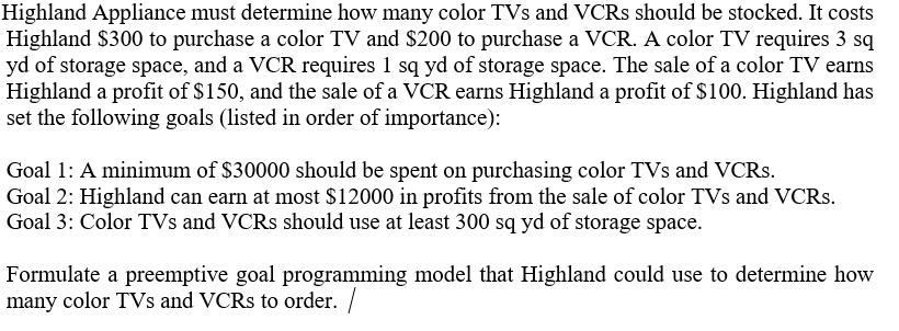 PLEASE I NEED HELP ASAPPPPPPP Highland Appliance