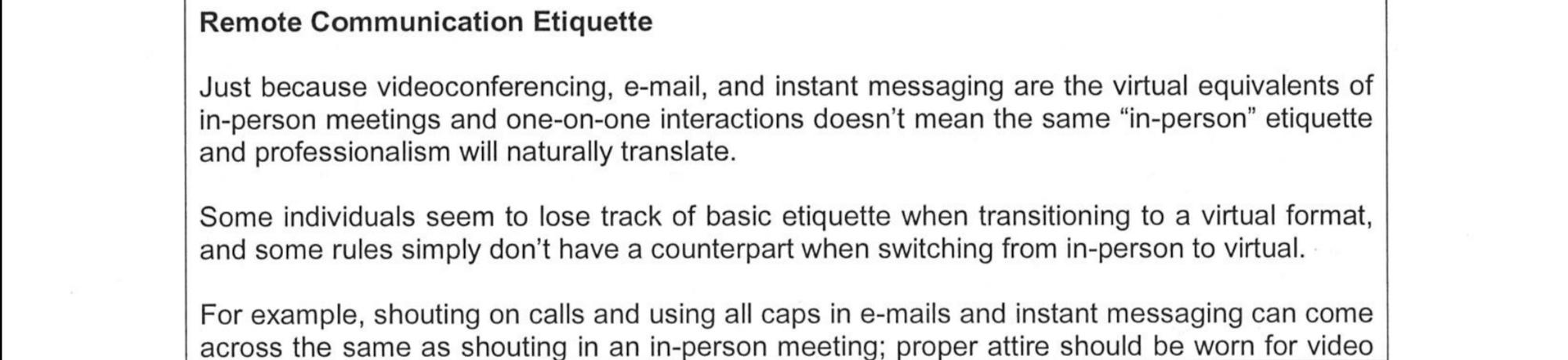 Training Employees to Effectively Work from Home