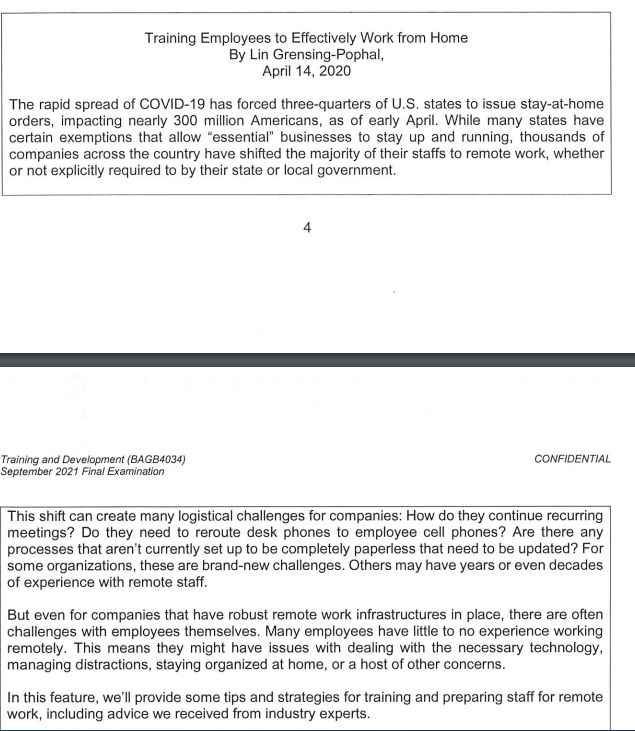 Training Employees to Effectively Work from Home