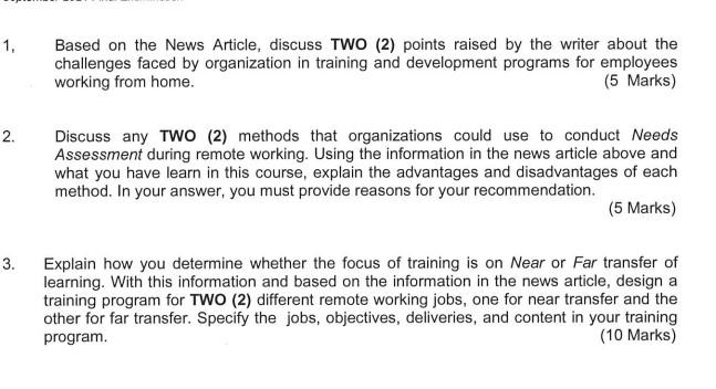 Training Employees to Effectively Work from Home