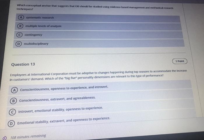 Which conceptual anchor that suggests that should